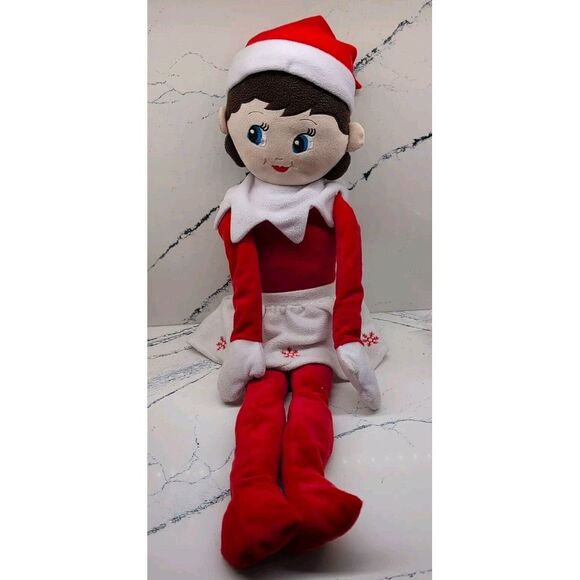 26" ELF ON THE SHELF Large Plushee Pal Snowflake Skirt GIRL Doll‎ Christmas Toy - Picture 1 of 7